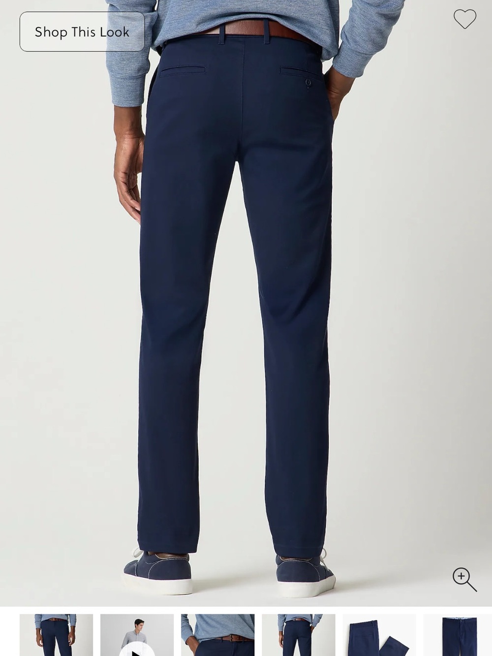 Men's J. Crew Navy Chino Pants